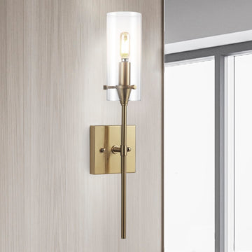 Cato Bohemian Farmhouse Iron/Glass LED Vanity - JONATHAN Y